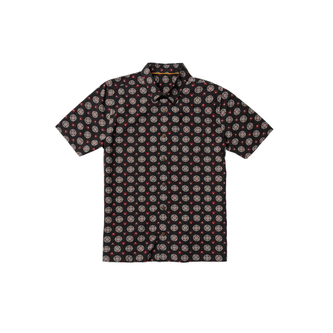 O&E Linen S/S Shirt - Dull Black