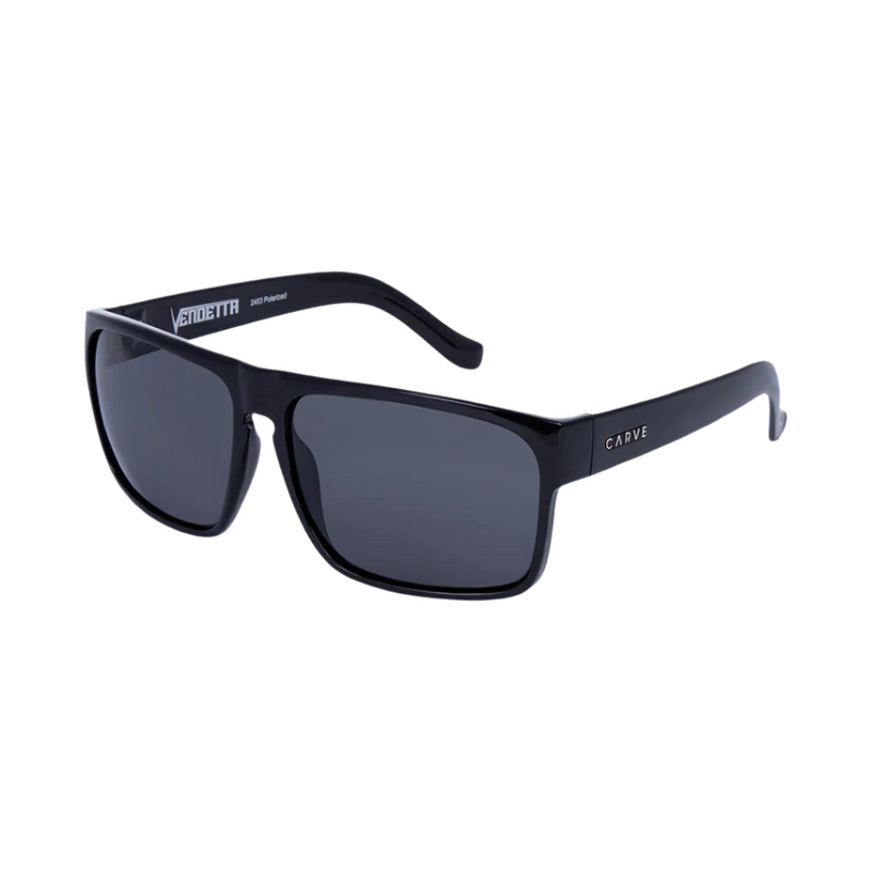 Load image into Gallery viewer, Carve Vendetta Gloss Black Polarized Grey