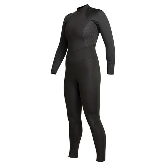 Xcel Ladies Axis 3/2 Backzip Steamer - Black/Flower