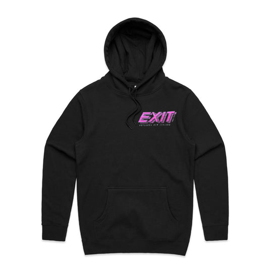 Exit Surf OG Logo Hoody - Black/Pink