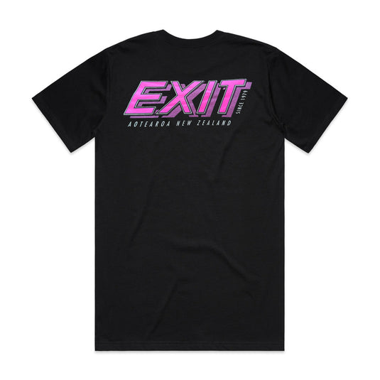 Exit Surf OG Logo Tee - Blk/Pink