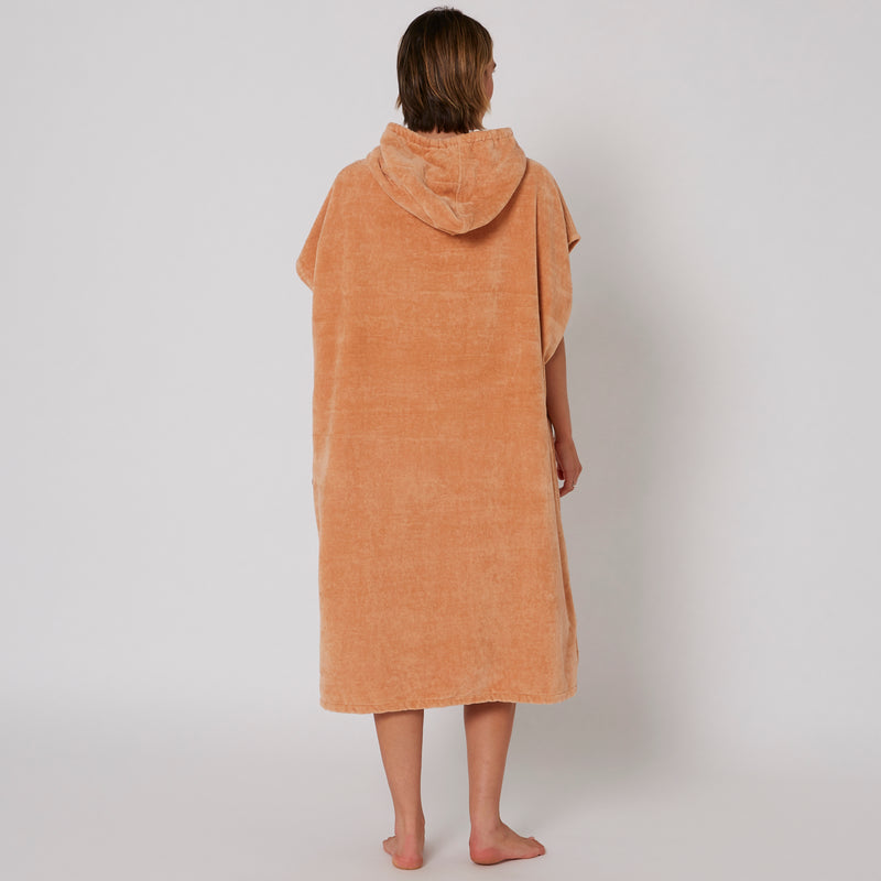 Load image into Gallery viewer, O&E Ladies Honey Hooded Poncho