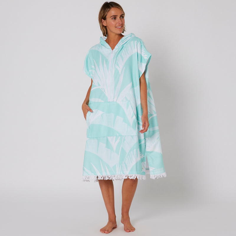 Load image into Gallery viewer, O&E Ladies Zip Front Hooded Poncho