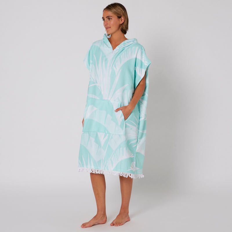 Load image into Gallery viewer, O&E Ladies Zip Front Hooded Poncho