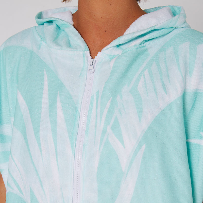 Load image into Gallery viewer, O&E Ladies Zip Front Hooded Poncho