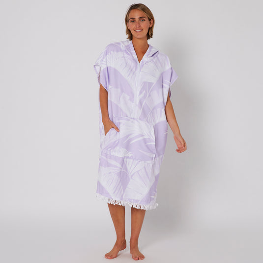 O&E Ladies Zip Front Hooded Poncho
