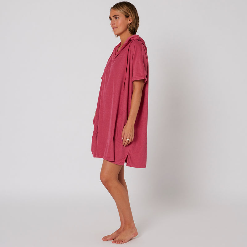 Load image into Gallery viewer, O&E Ladies V-Neck Hooded Poncho