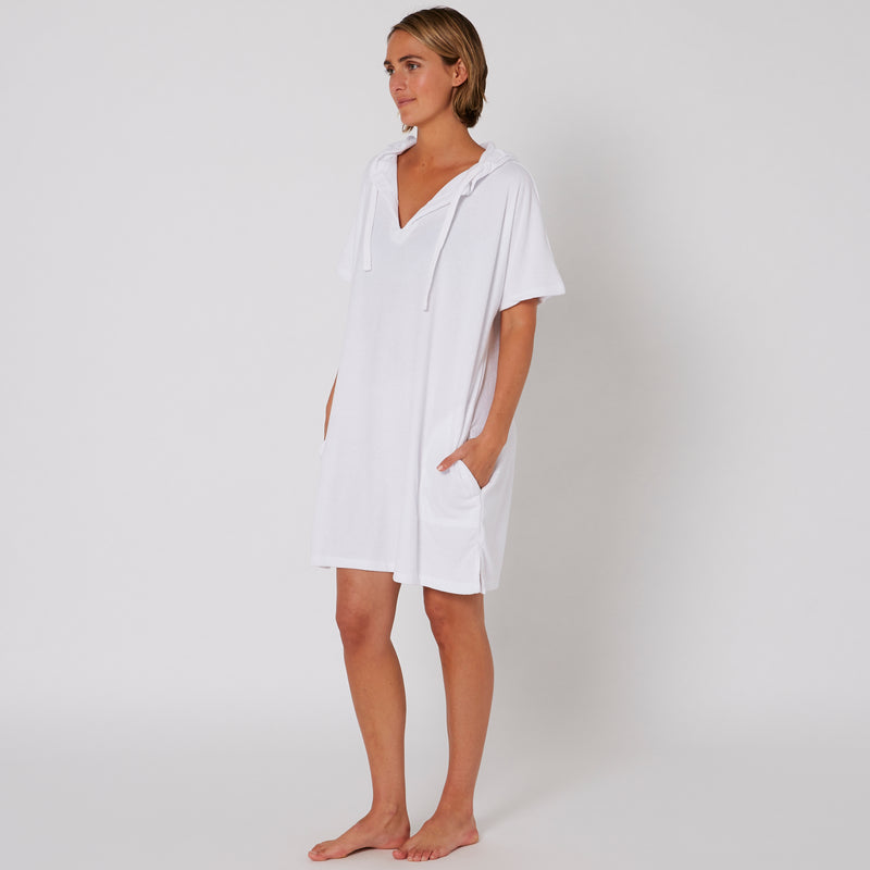 Load image into Gallery viewer, O&E Ladies V-Neck Hooded Poncho