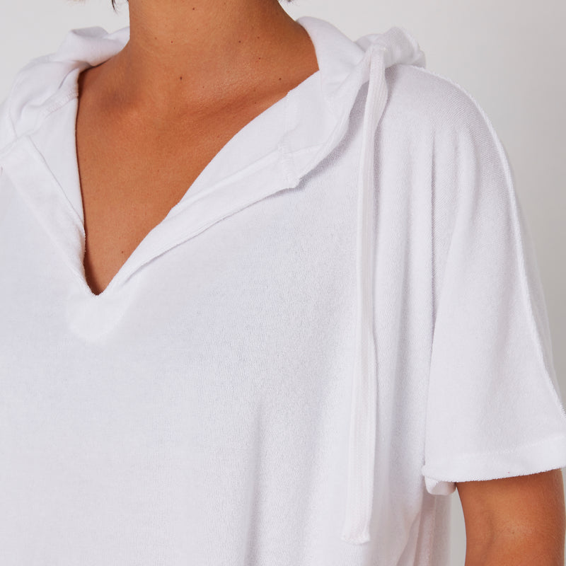 Load image into Gallery viewer, O&E Ladies V-Neck Hooded Poncho
