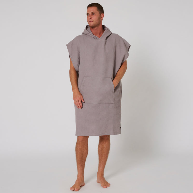 Load image into Gallery viewer, O&E Mens Waffle Poncho