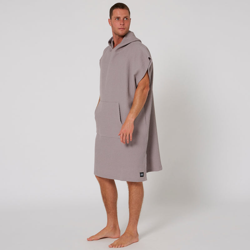 Load image into Gallery viewer, O&E Mens Waffle Poncho