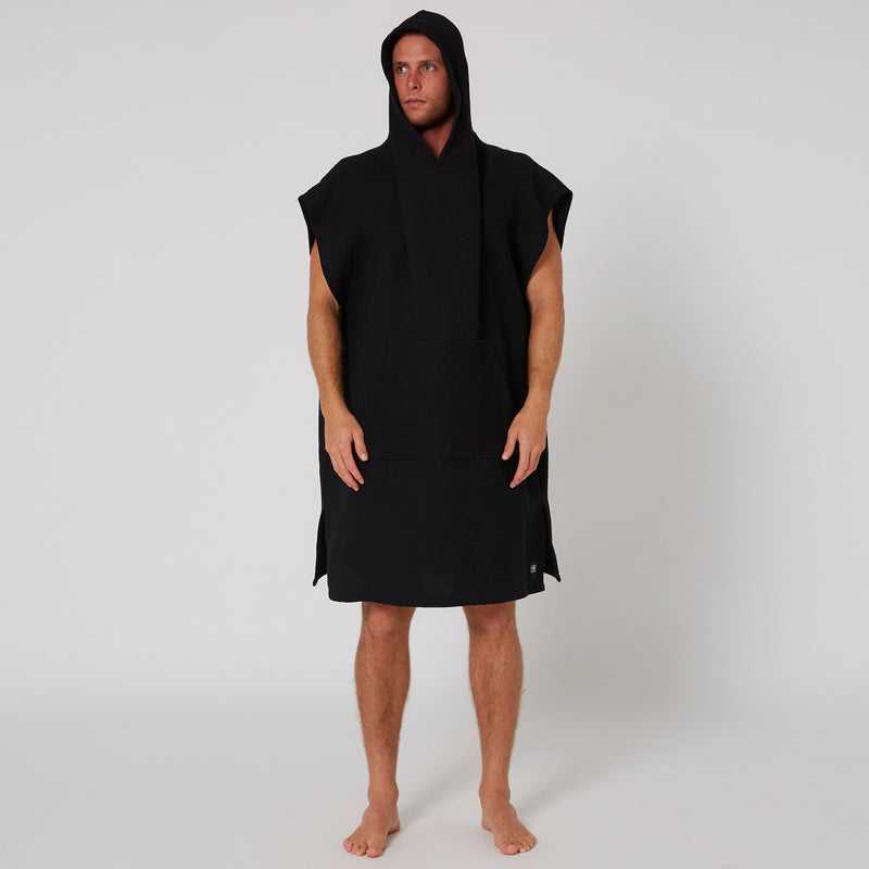 Load image into Gallery viewer, O&E Mens Waffle Poncho