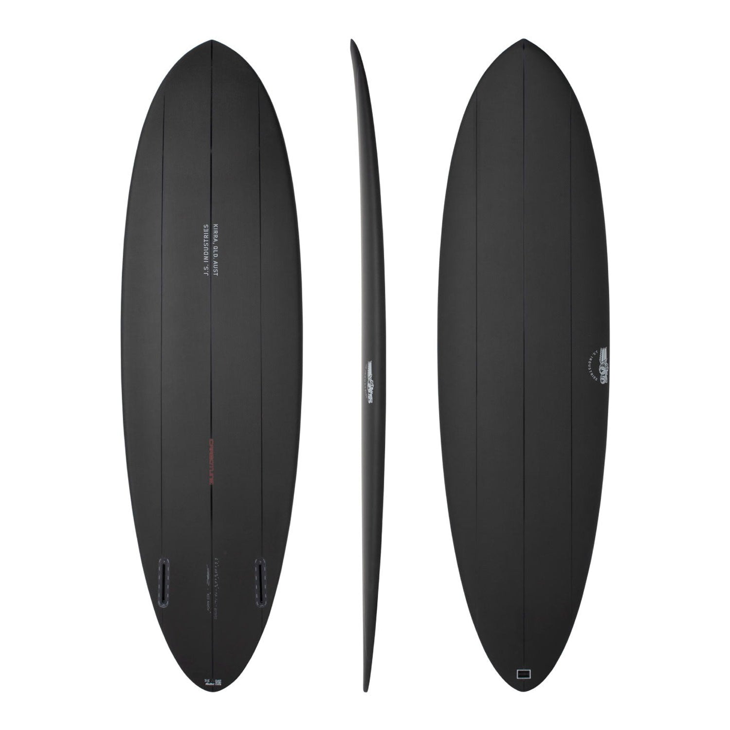 JS Industries | Carbon Big Baron | Mid-Length Twin Fin – Exit Surf