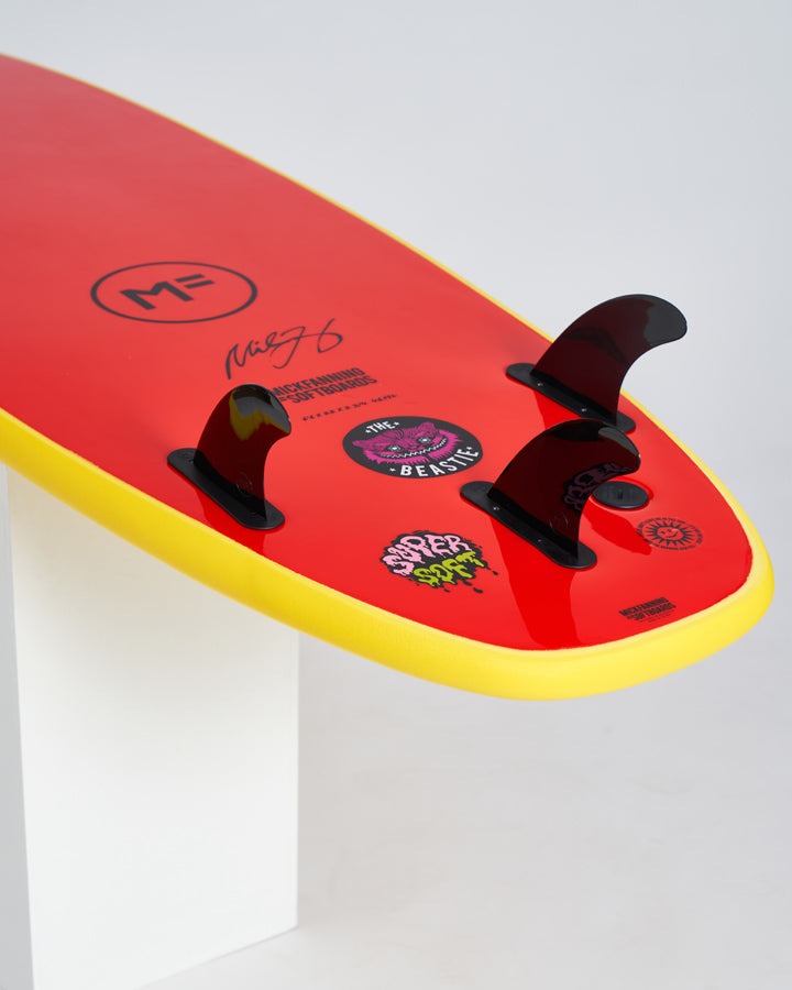 Load image into Gallery viewer, Mick Fanning Beastie Supersoft - Sunshine/Red