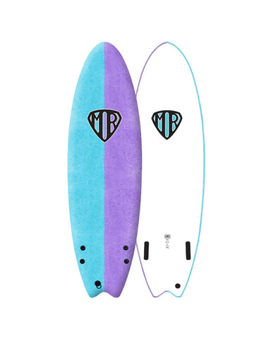 O&E Macca Surf School Softboard - Blue