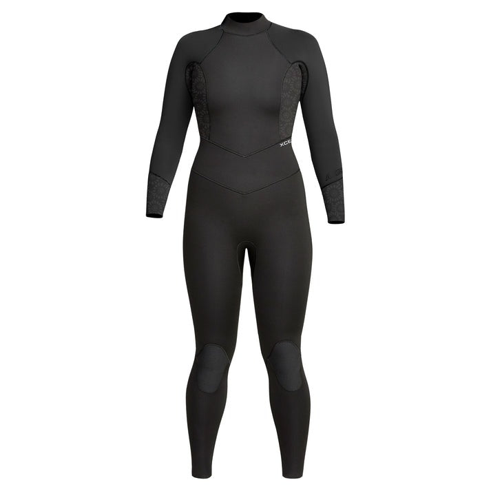 Load image into Gallery viewer, Xcel Ladies Axis 3/2 Backzip Steamer - Black/Flower