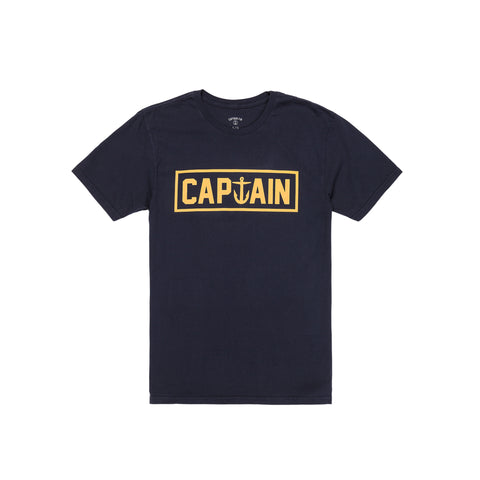 Captain Fin Van Font Tee - Black