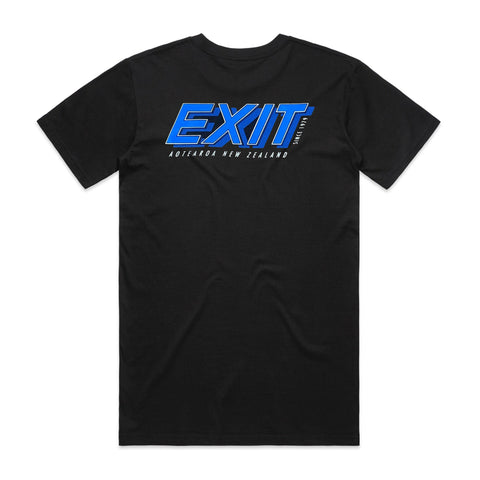 Exit Surf OG Logo Tee - Blk/Blu