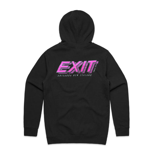 Exit Surf OG Logo Hoody - Black/Pink