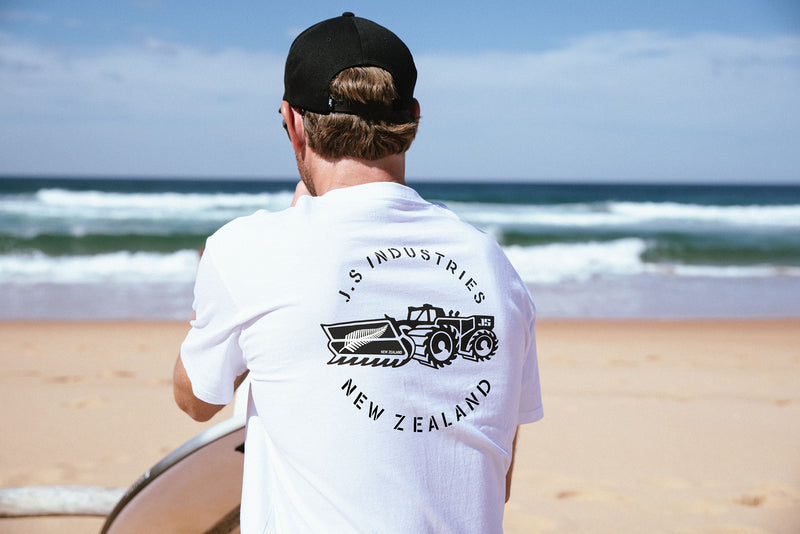 Load image into Gallery viewer, JS Industries Local NZ Tee - White