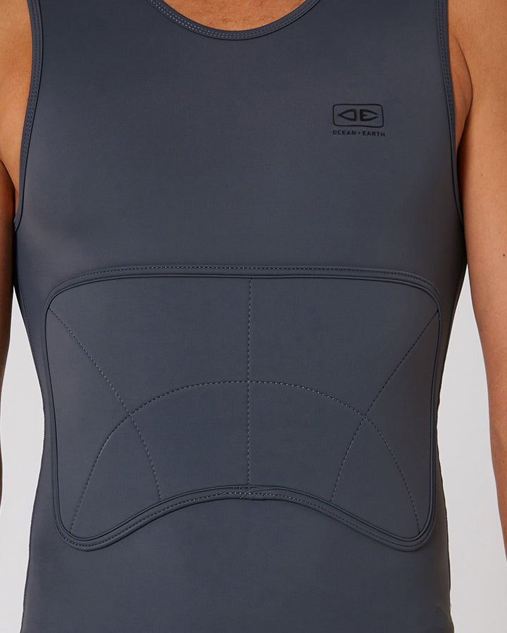 Load image into Gallery viewer, O&E Rib Guard Padded Vest - Charcoal