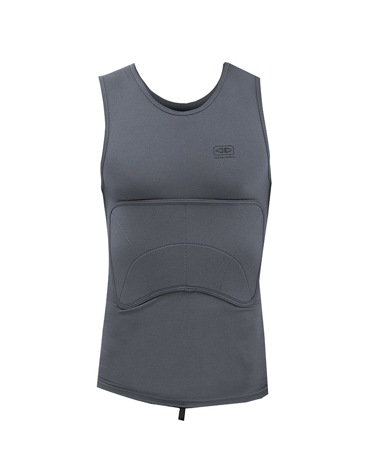 ONE WORLD LTD. / O&E RIB GUARD PADDED VEST CHACOAL｜リブガード