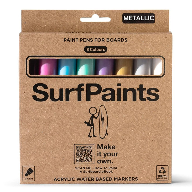Load image into Gallery viewer, Surf Paints Premium 8 Pack - Metallic Set