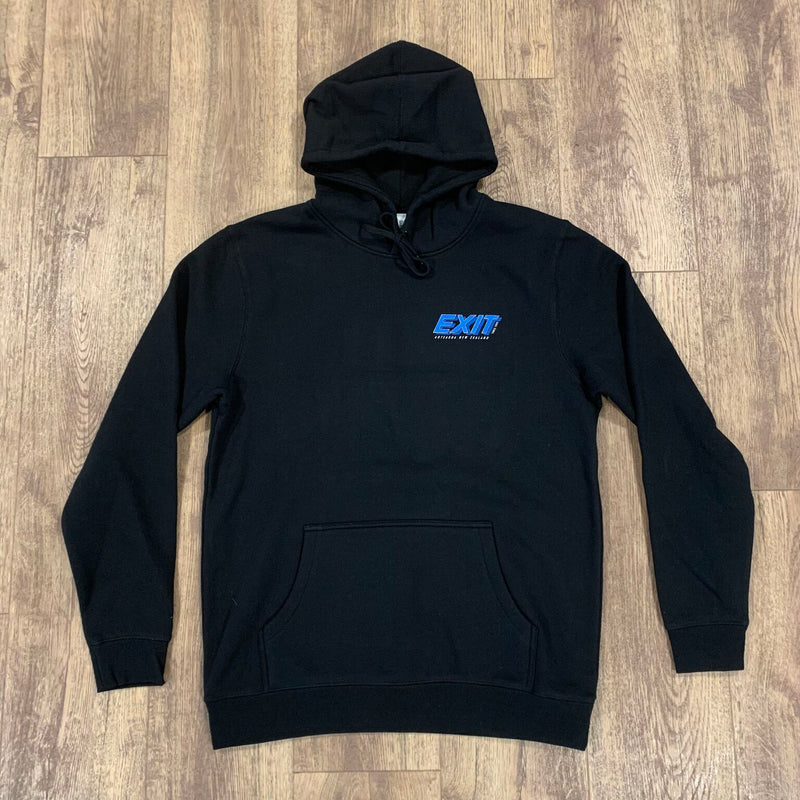 Load image into Gallery viewer, Exit Surf KIDS OG Logo Hoody - Black/Blue