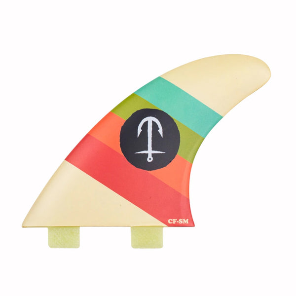 Twin tab top surfboard fins
