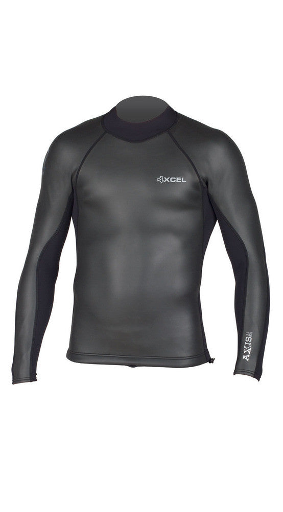 Load image into Gallery viewer, Xcel Axis L/S Smoothskin Backzip Top - Black