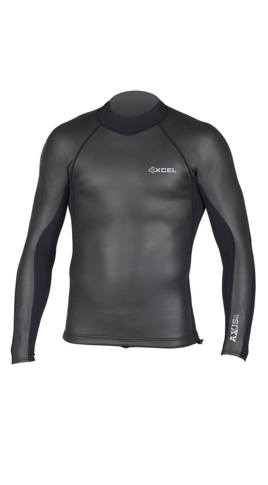 Xcel Axis L/S Smoothskin Backzip Top - Black