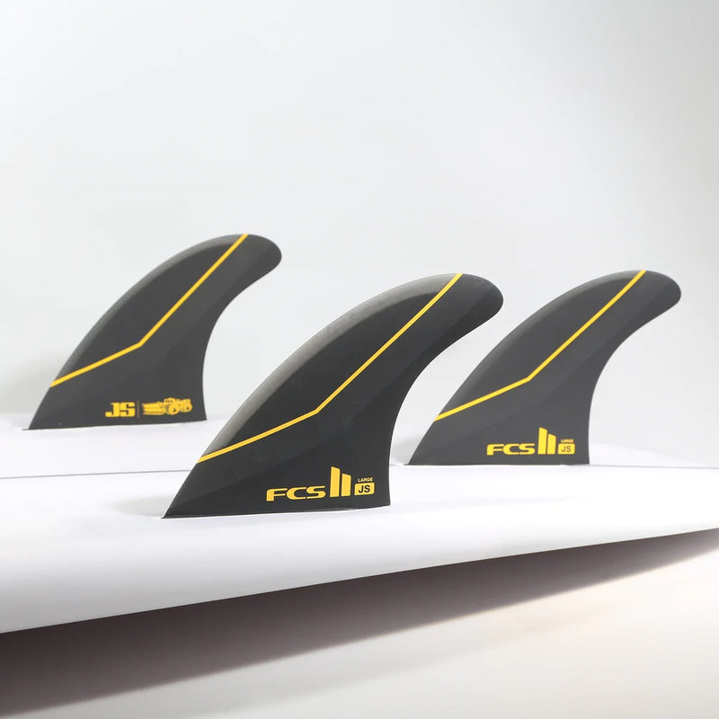 Load image into Gallery viewer, FCSII JS Industries PC Carbon Tri Fin