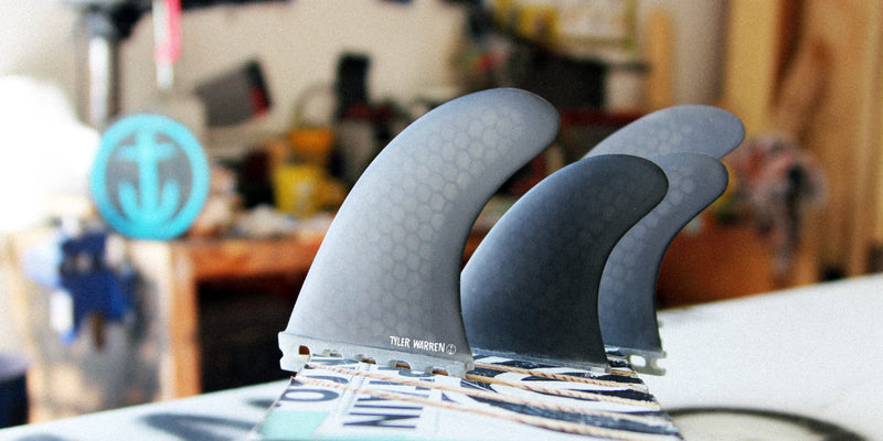 Load image into Gallery viewer, Captain Fin Tyler Warren Quad Single Tab Fin Set