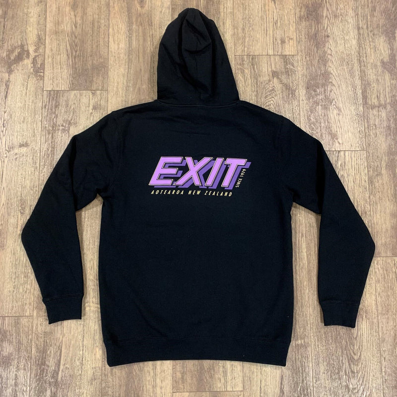 Load image into Gallery viewer, Exit Surf OG Logo Hoody - Black/Purple