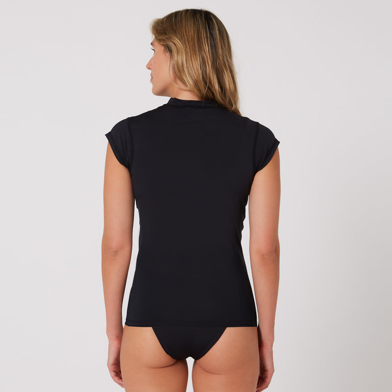 Load image into Gallery viewer, O&amp;E Ladies Eclipse Cap Sleeve Rash Vest
