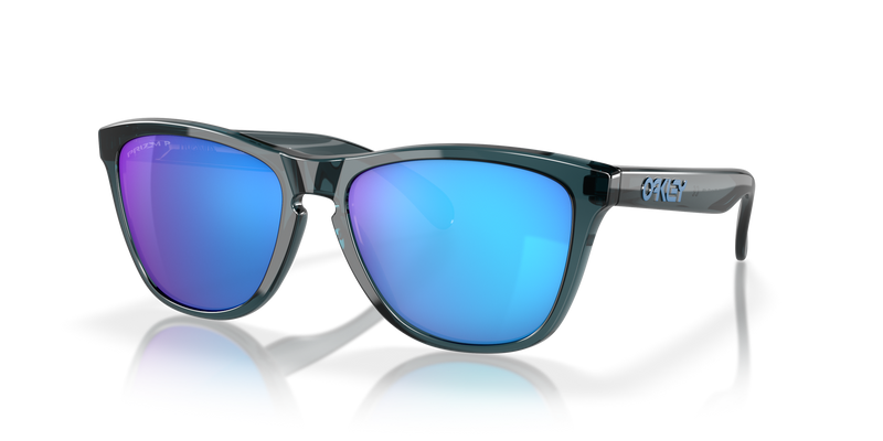 Load image into Gallery viewer, Oakley Frogskins Crystal Black w/ Prizm Saphire Polarized
