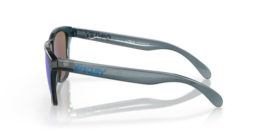 Oakley Frogskins Crystal Black w/ Prizm Saphire Polarized – Exit