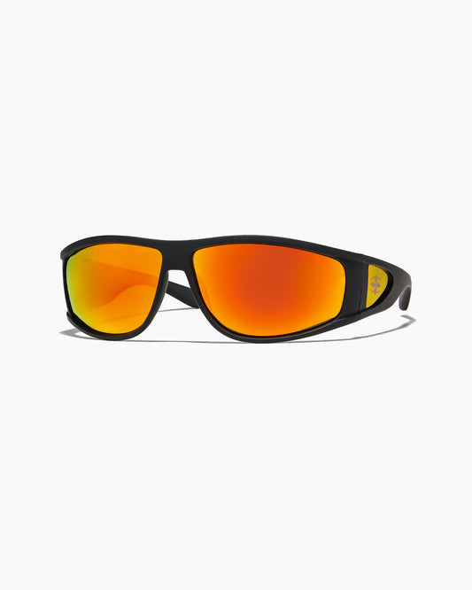 Load image into Gallery viewer, Ritual Vision The Vacationer - Matte Black/Reflective Orange Polarized
