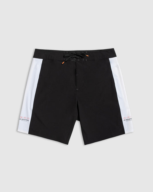 JS Industries Construction Boardshort - Black/White