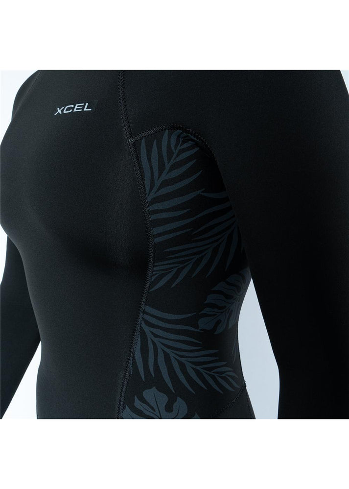 Load image into Gallery viewer, Xcel Ladies Axis 3/2 Backzip - Black/Palm Monstera
