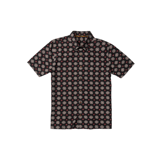 Captain Fin Paisley Pusher Shirt - Black