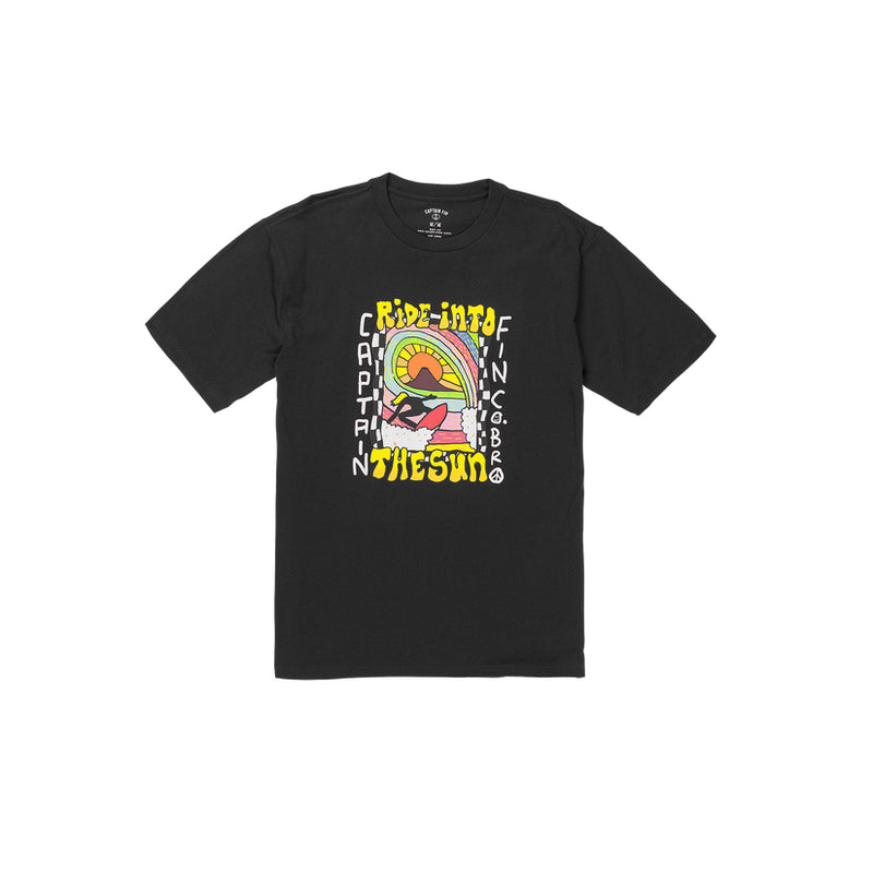 Load image into Gallery viewer, Captain Fin Ozzy Wrong Sunrider Tee - Black
