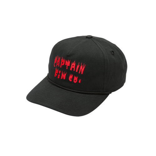 Captain Fin Ozzy Wrong Wedge Treasure Hat - Black