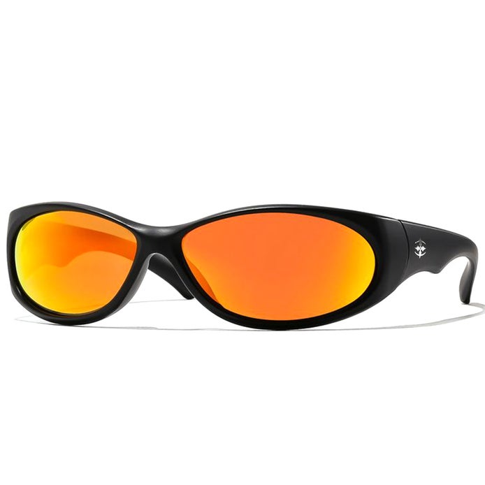Load image into Gallery viewer, Ritual Vision Demon Speed - Matte Black/Reflective Orange Polarized

