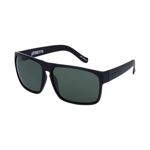 Carve Vendetta Matte Black Polarized Green