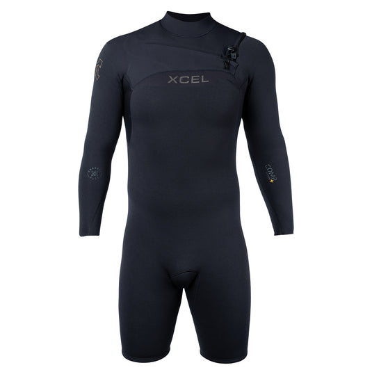 Xcel Comp + 2mm L/S Springsuit - Black