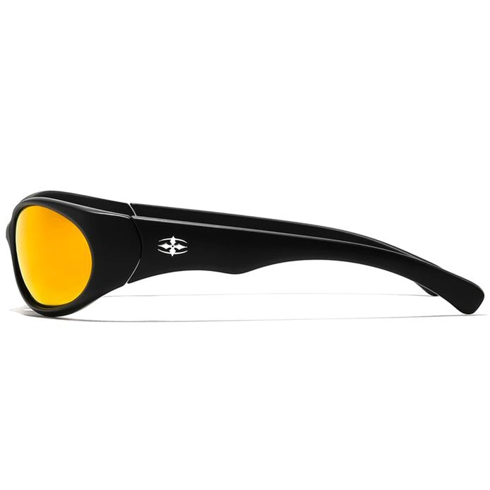 Load image into Gallery viewer, Ritual Vision Demon Speed - Matte Black/Reflective Orange Polarized
