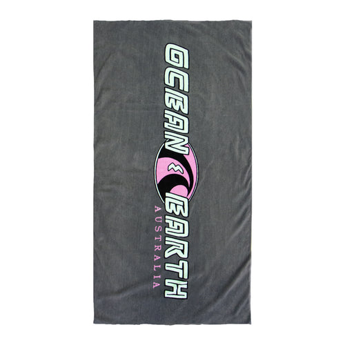 O&E Heritage Beach Towel - Charcoal