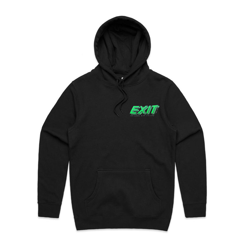 Load image into Gallery viewer, Exit Surf OG Logo Hoody - Black/Green
