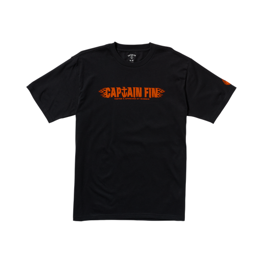 Captain Fin Fin Flame Tee - Black